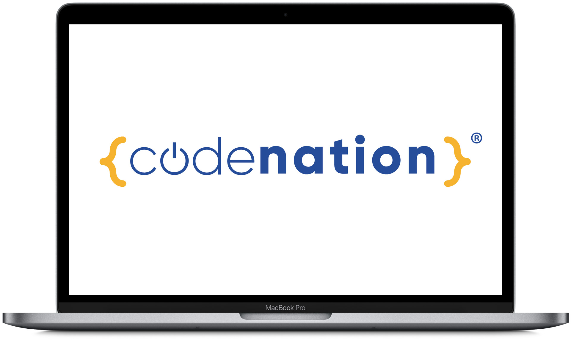 Laptop Showing Code Nation Logo | Code Nation
